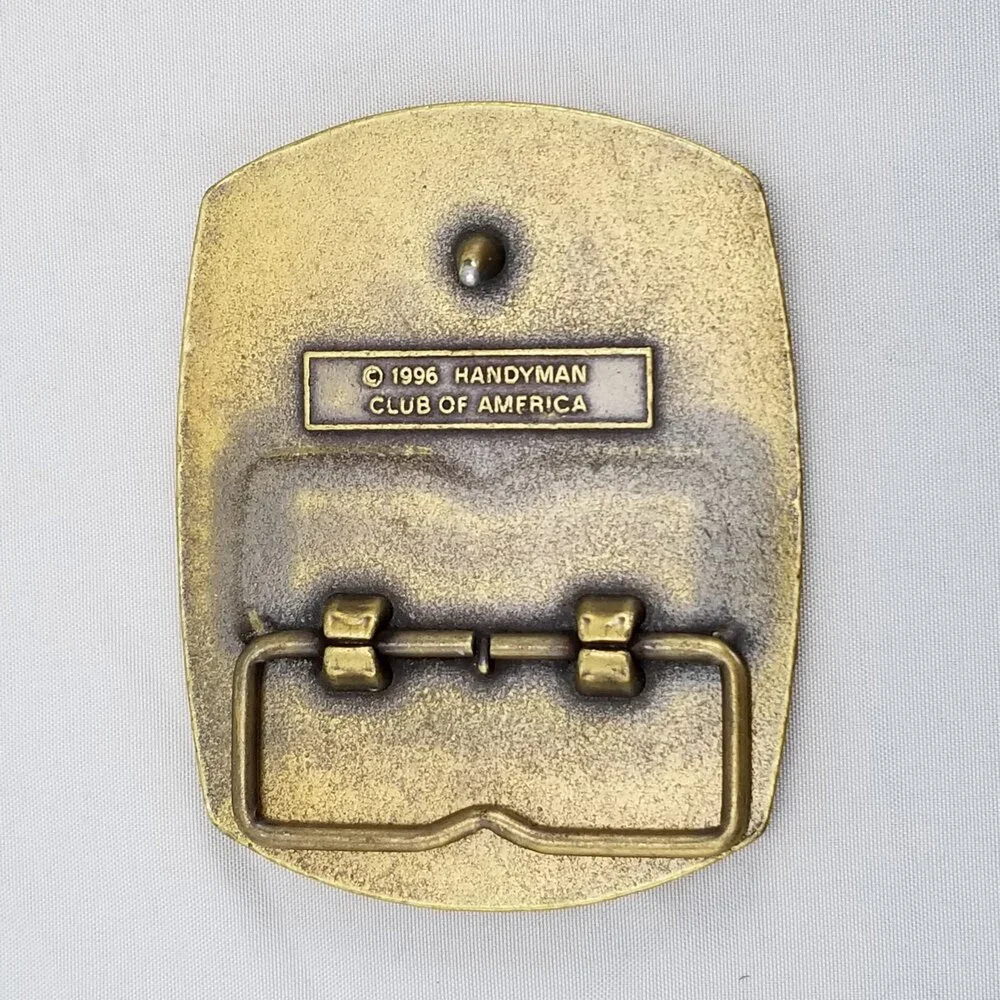 Belt‎ Buckle 1996 Handyman Club Of America Life Member Contractor Worker Gift